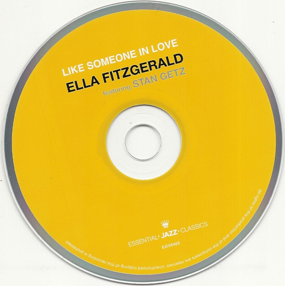 Ella Fitzgerald & Stan Getz – Like Someone In Love (CD)