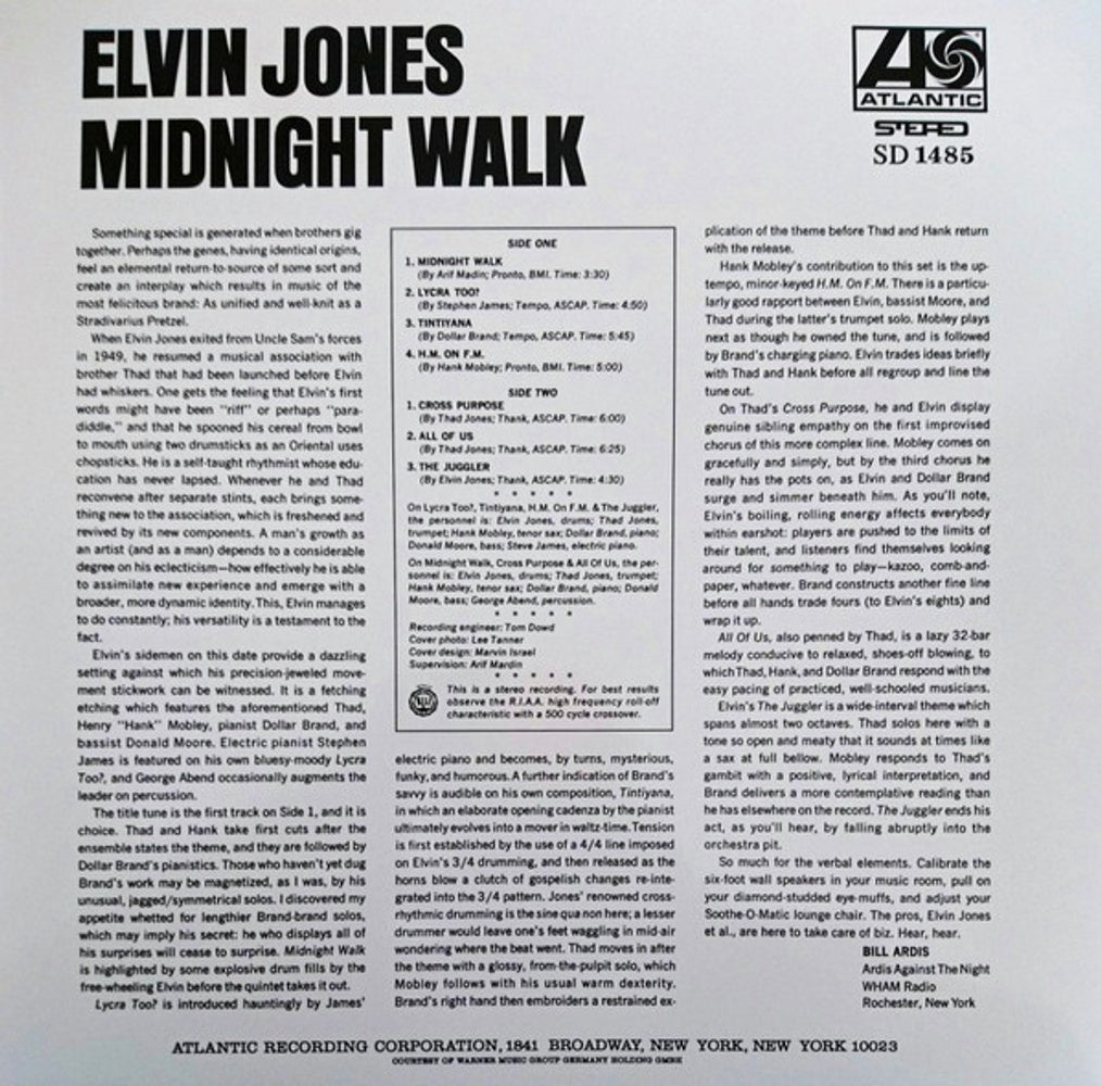 Elvin Jones – Midnight Walk (LP Vinyl)