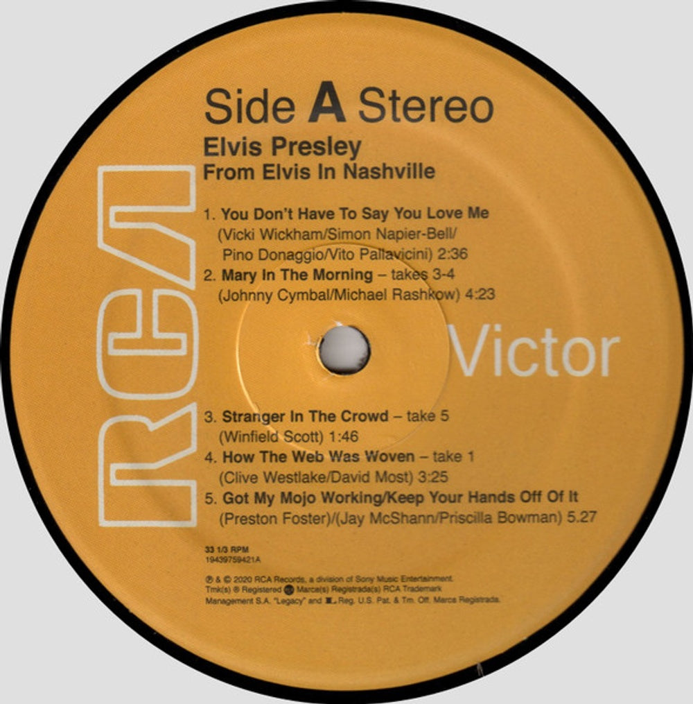 Elvis Presley – From Elvis In Nashville (2-LP Vinyl)