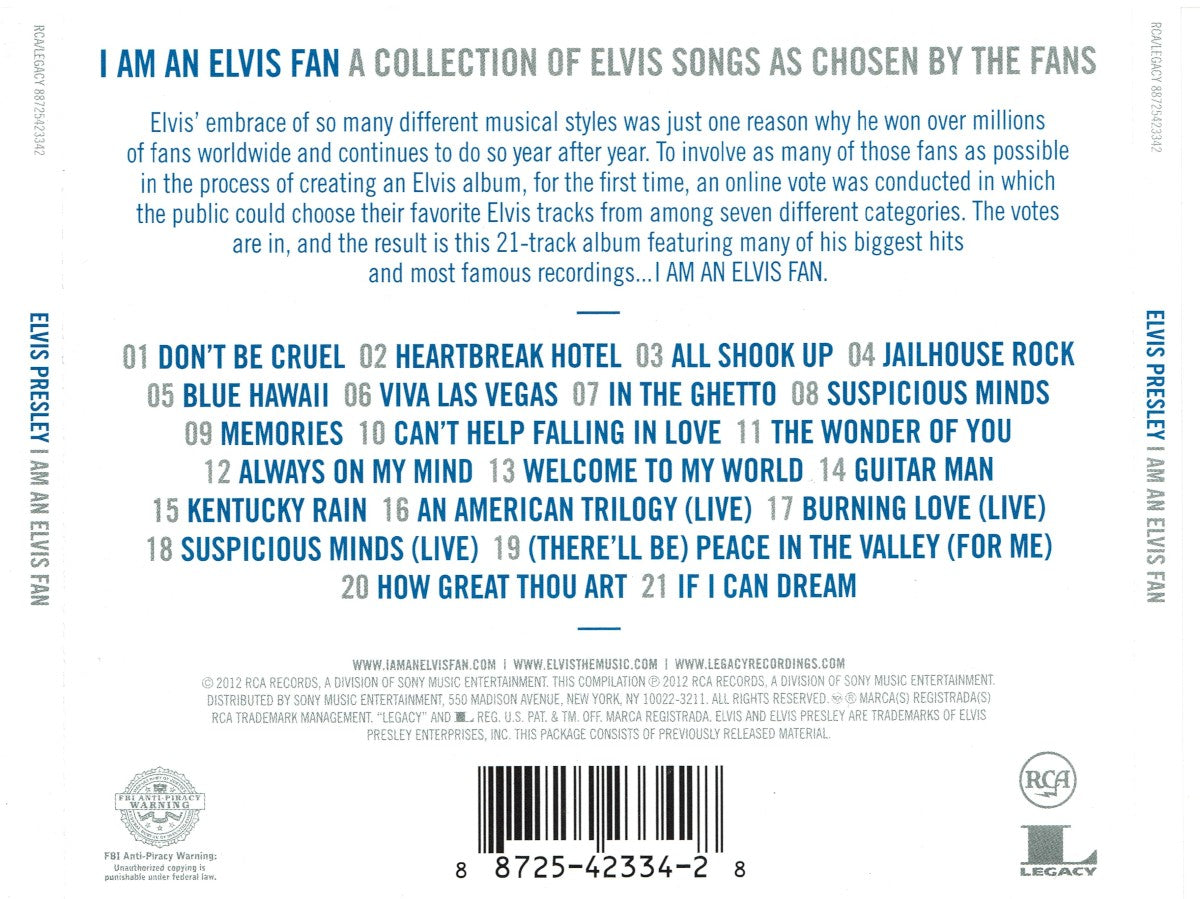 Elvis Presley – I Am An Elvis Fan (CD)