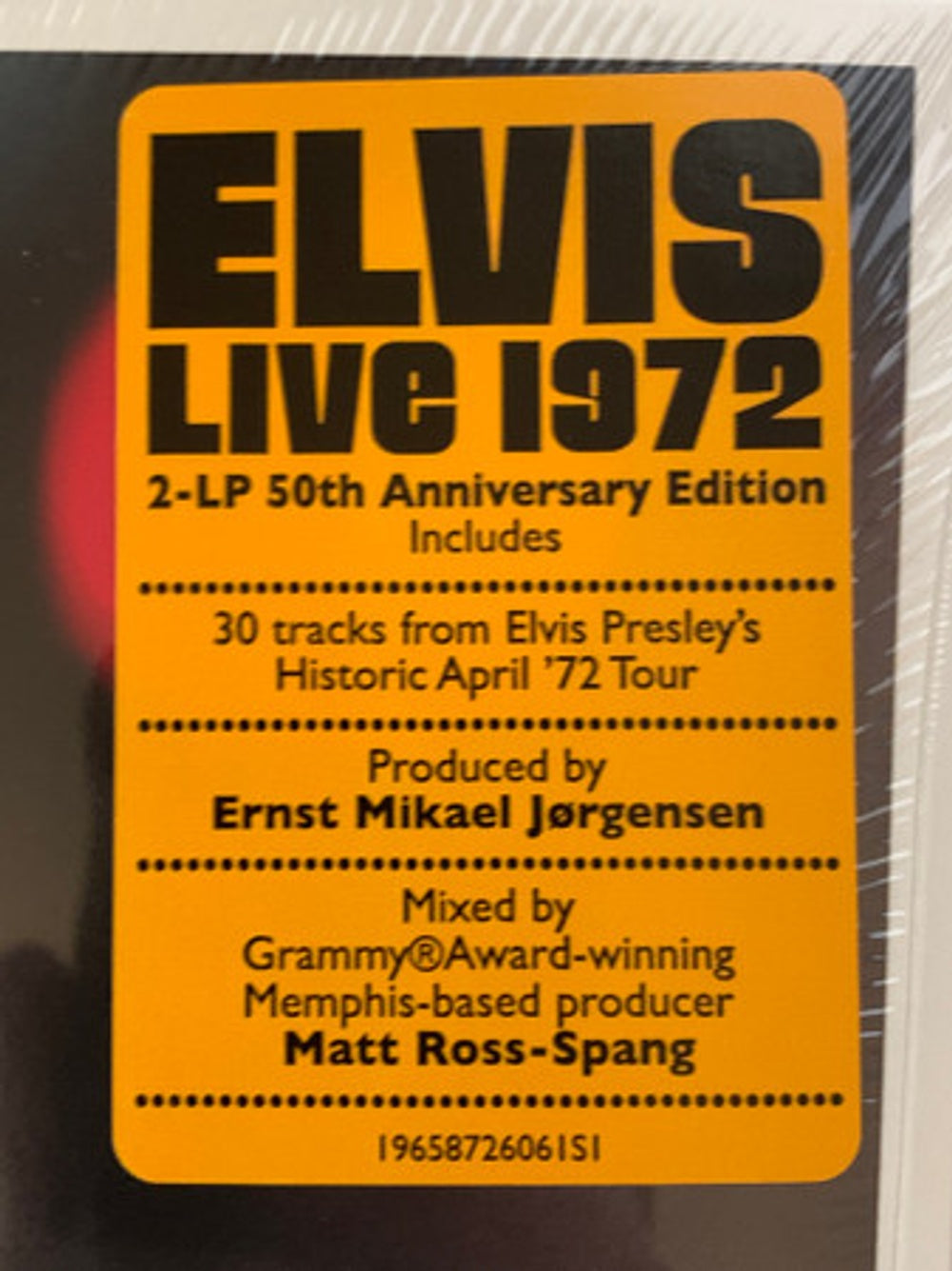 Elvis Presley – Live 1972 (2-LP Vinyl)