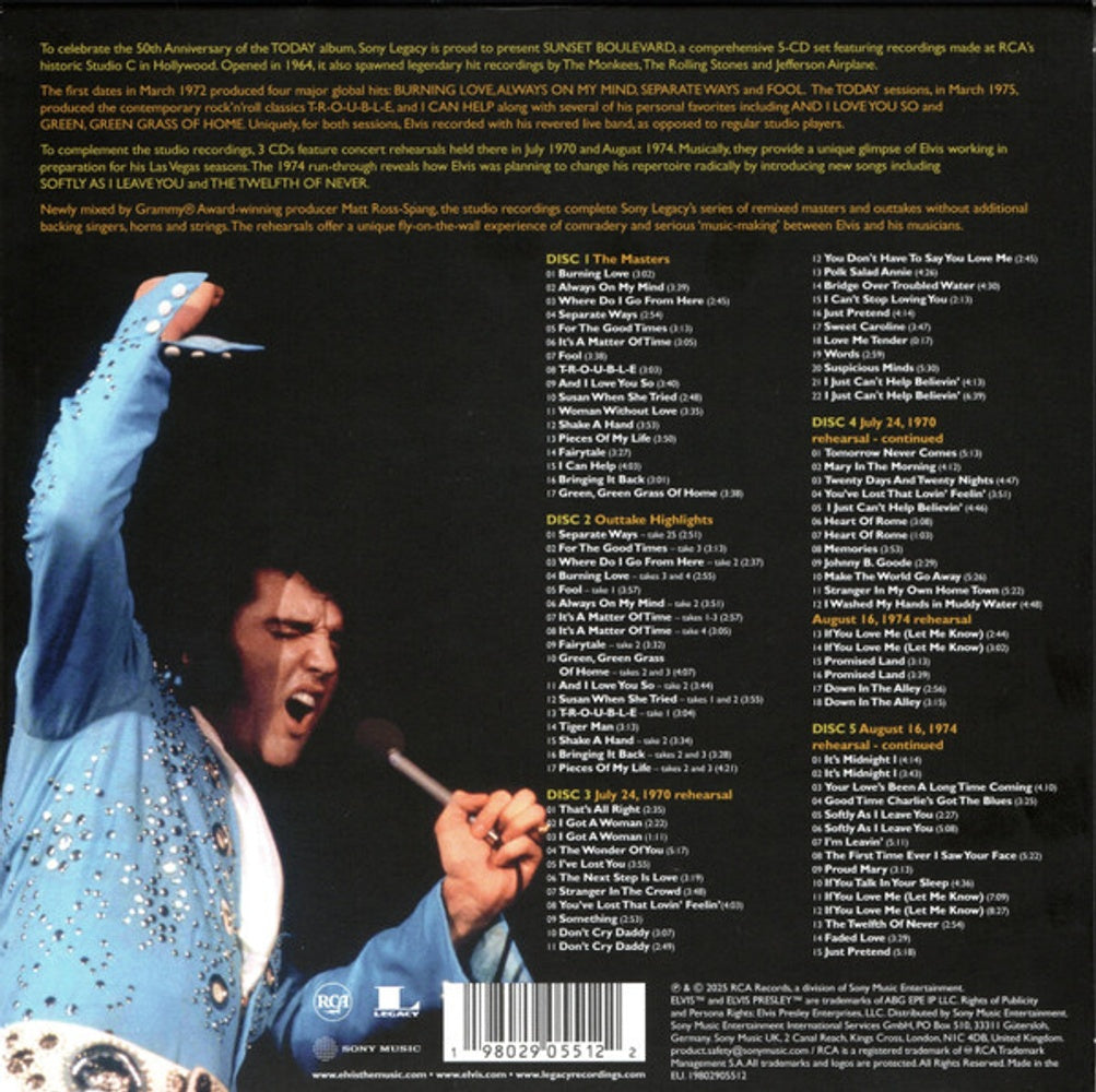 Elvis Presley – Sunset Boulevard (5-CD)