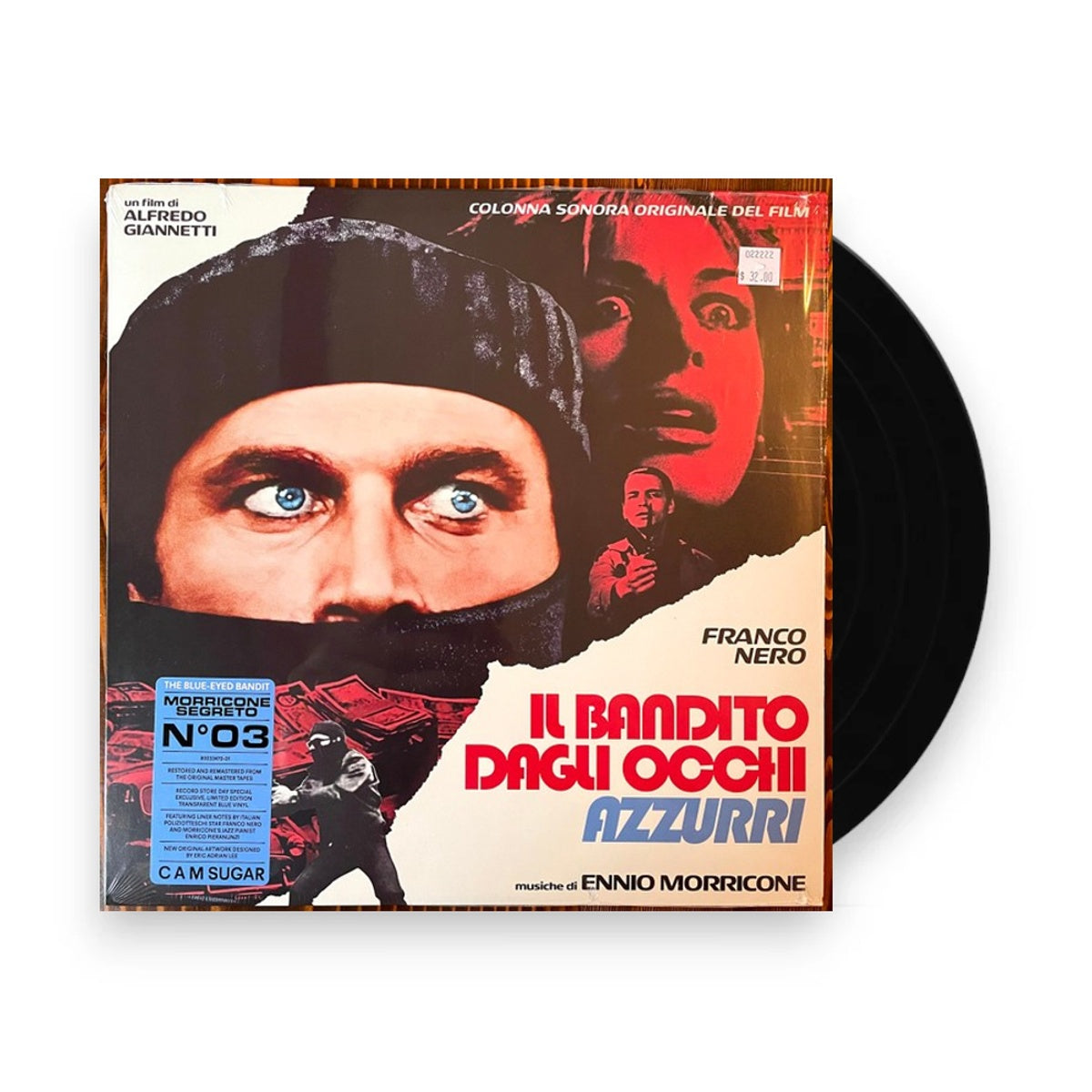 Packshot: Ennio Morricone – The Blue-Eyed Bandit (Il bandito dagli occhi azzurri, Original Motion Picture Soundtrack, RSD Drops 2021 LP Vinyl) Vinyl LP | Relix
