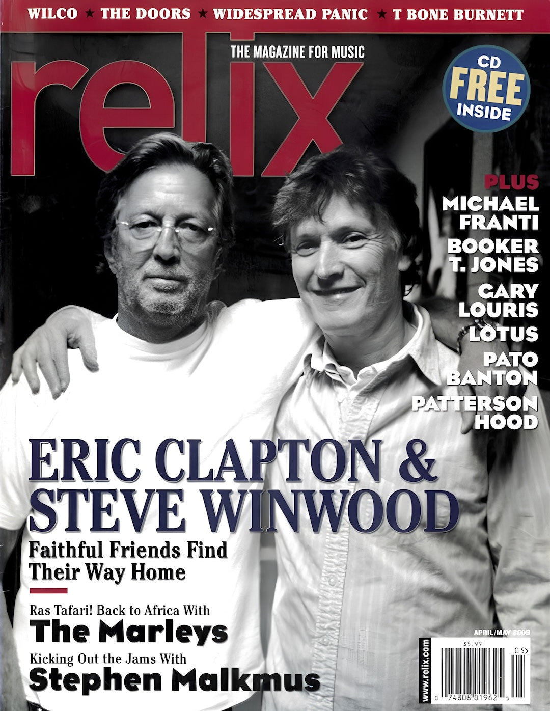Eric Clapton & Steve Winwood - April/May 2008 Relix Issue