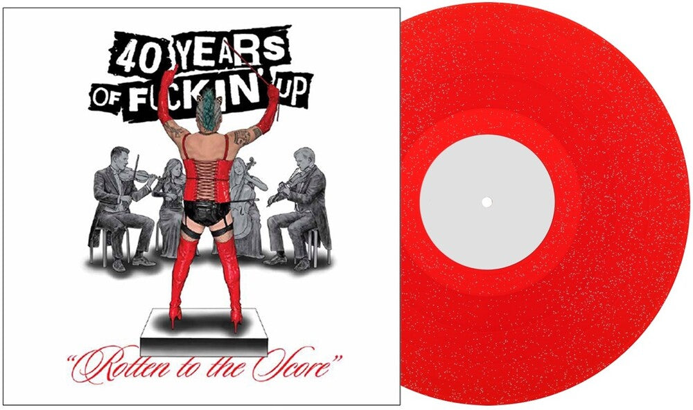 Fat Mike – Rotten to the Score: The 40 Years of Fuckin' Up Original Score (Transparent Red with Silver Glitter LP Vinyl)