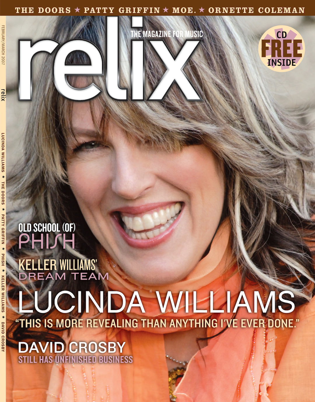 Lucinda Williams - February/March 2007 Relix Issue