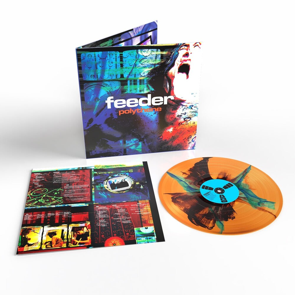 Feeder – Polythene - 30th Anniversary (Transparent Orange/Black/Blue LP Vinyl)