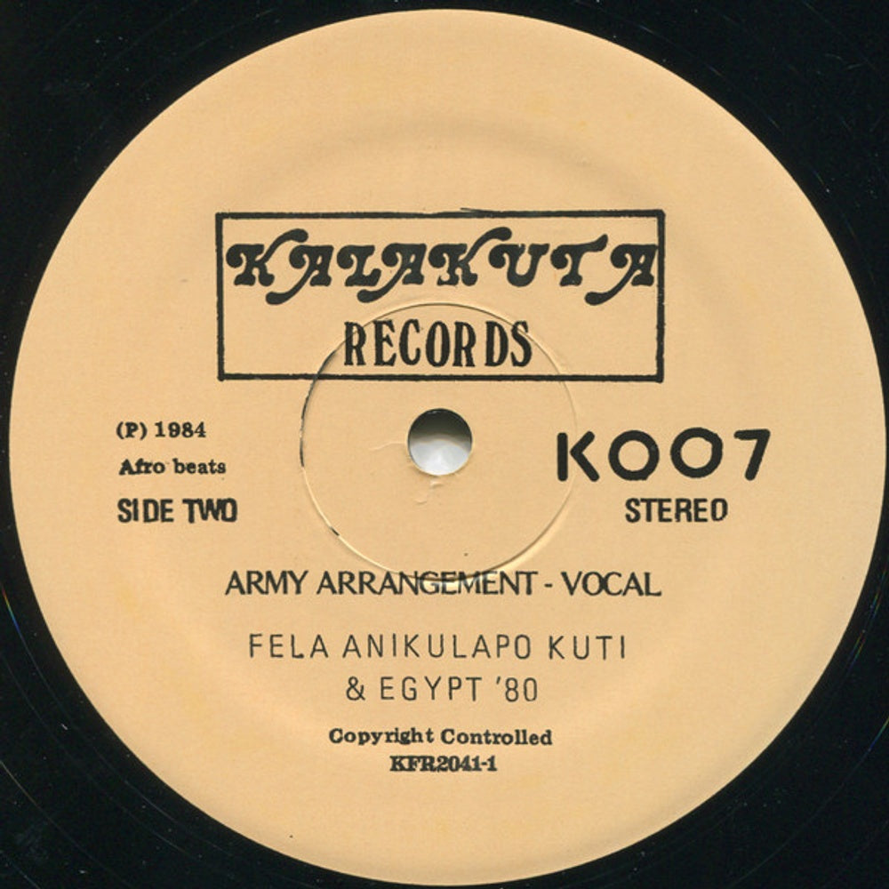 Fela Kuti – Army Arrangement (LP Vinyl)