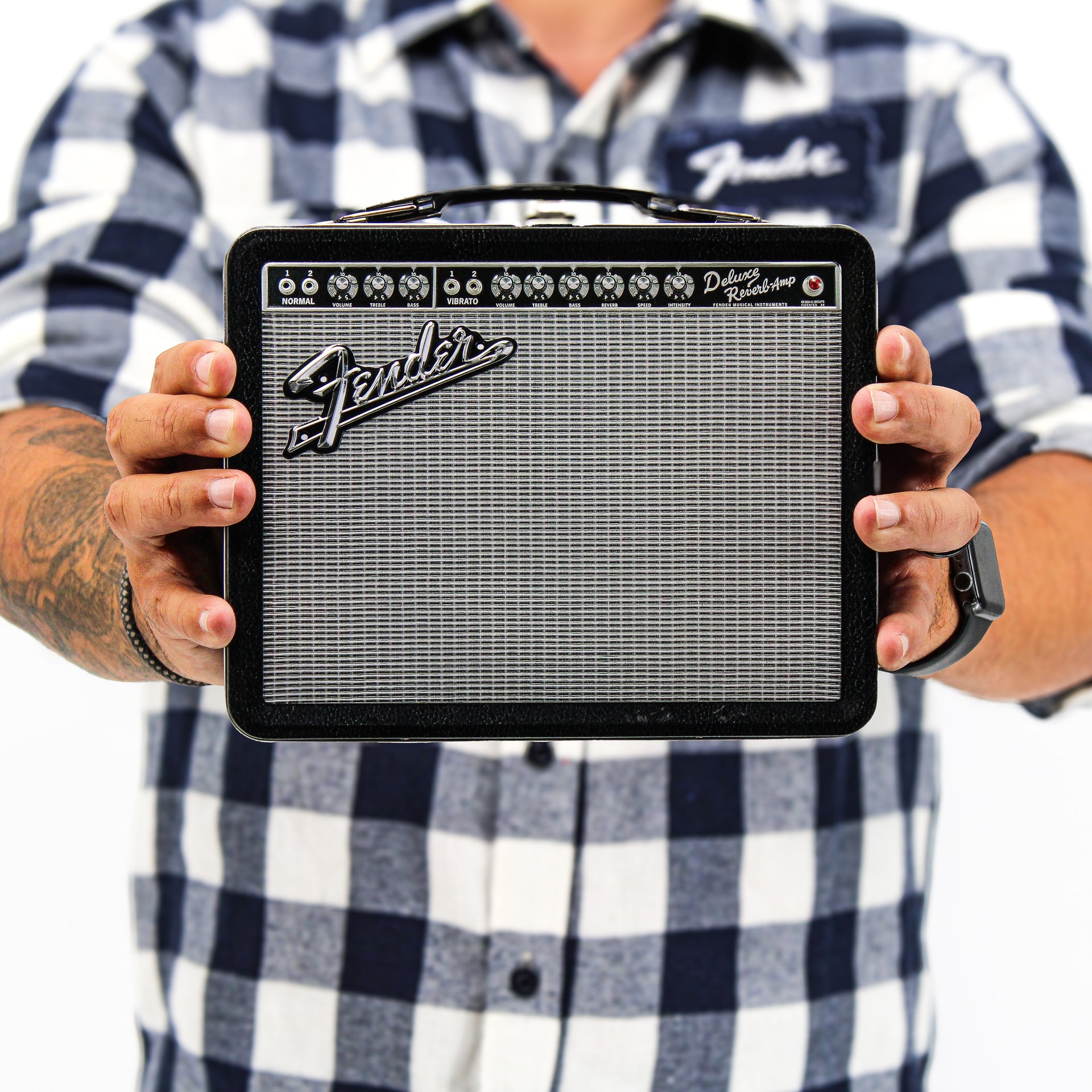 Fender Amp Tin Lunch Box - Close-Up