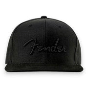 Fender Black Flat Bill Hat - Back