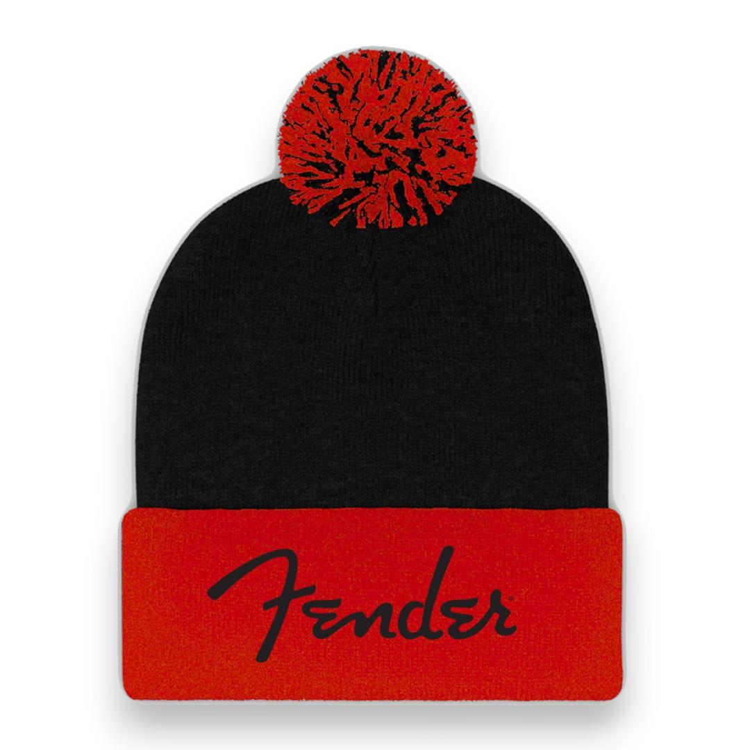 Fender Red Pom Beanie