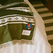 Fillmore Driftweave Beach Blanket - Avocado | Grateful Dead x Slowtide