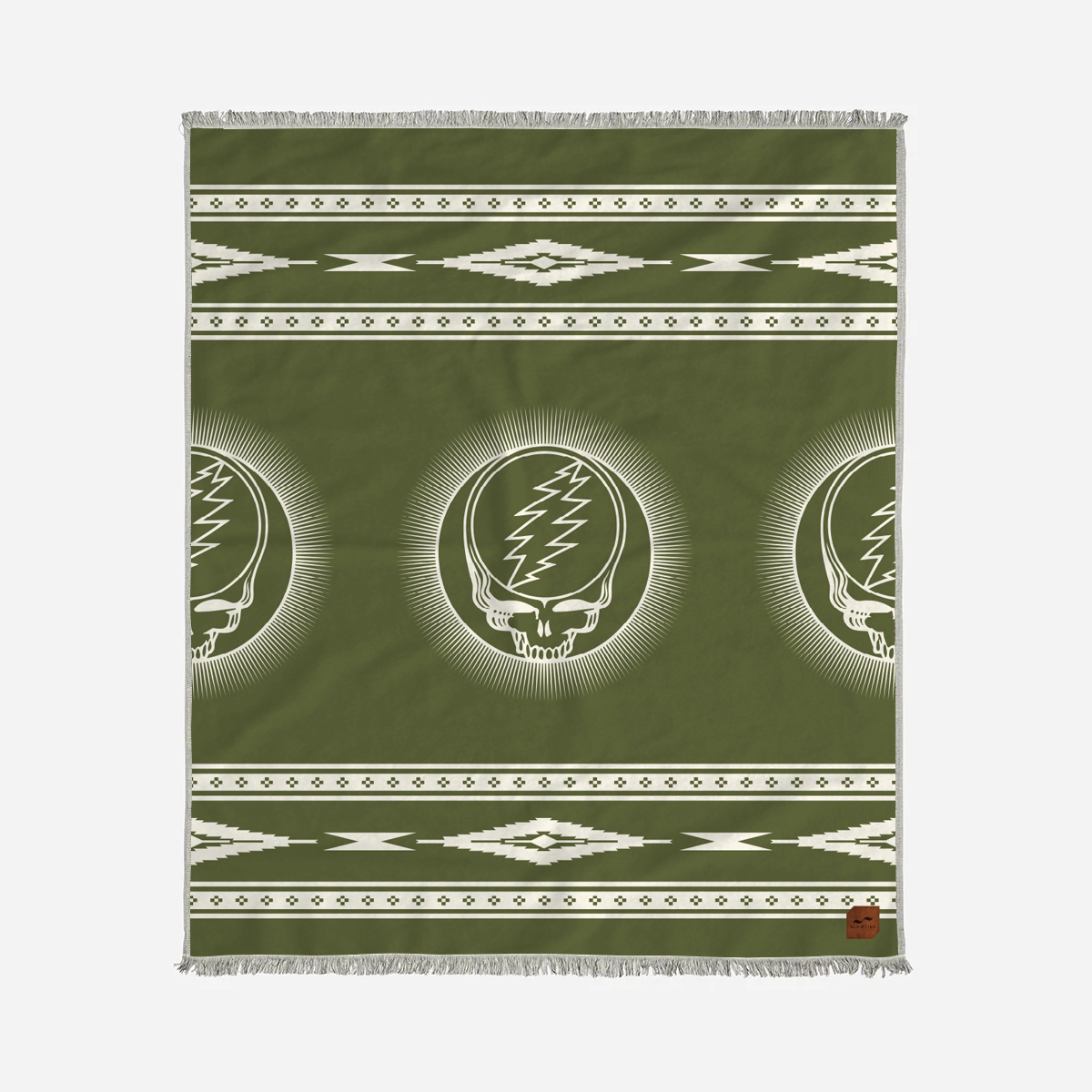 Fillmore Driftweave Beach Blanket - Avocado | Grateful Dead x Slowtide
