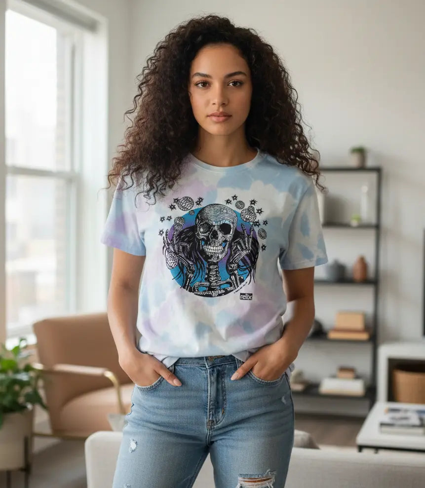 Floating Orbs - Throwback Tie Dye T-Shirt Relix International Inc. Shirt {{Shop name}}