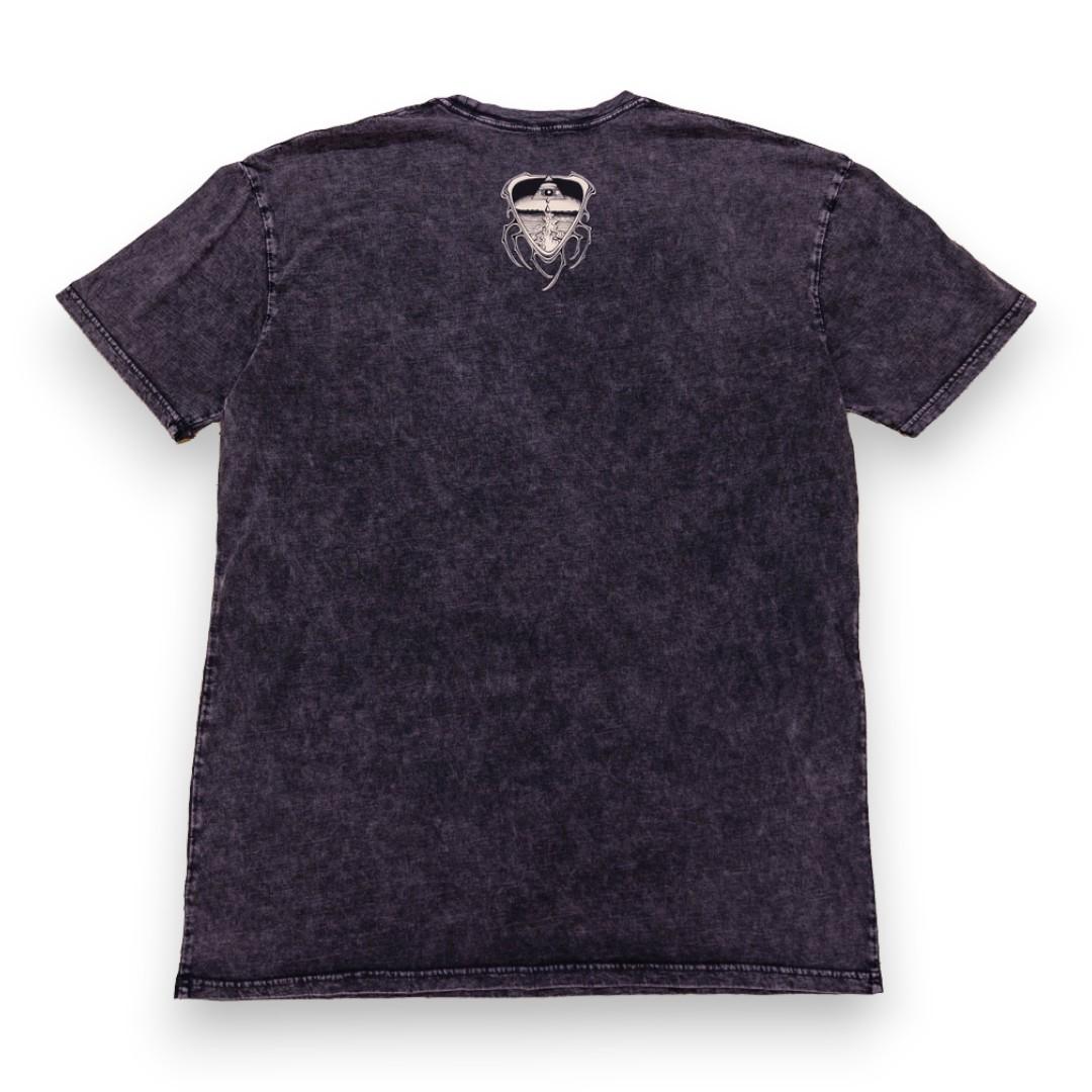 Flying Eyeball Black Stone T-Shirt by Rick Griffin - Back
