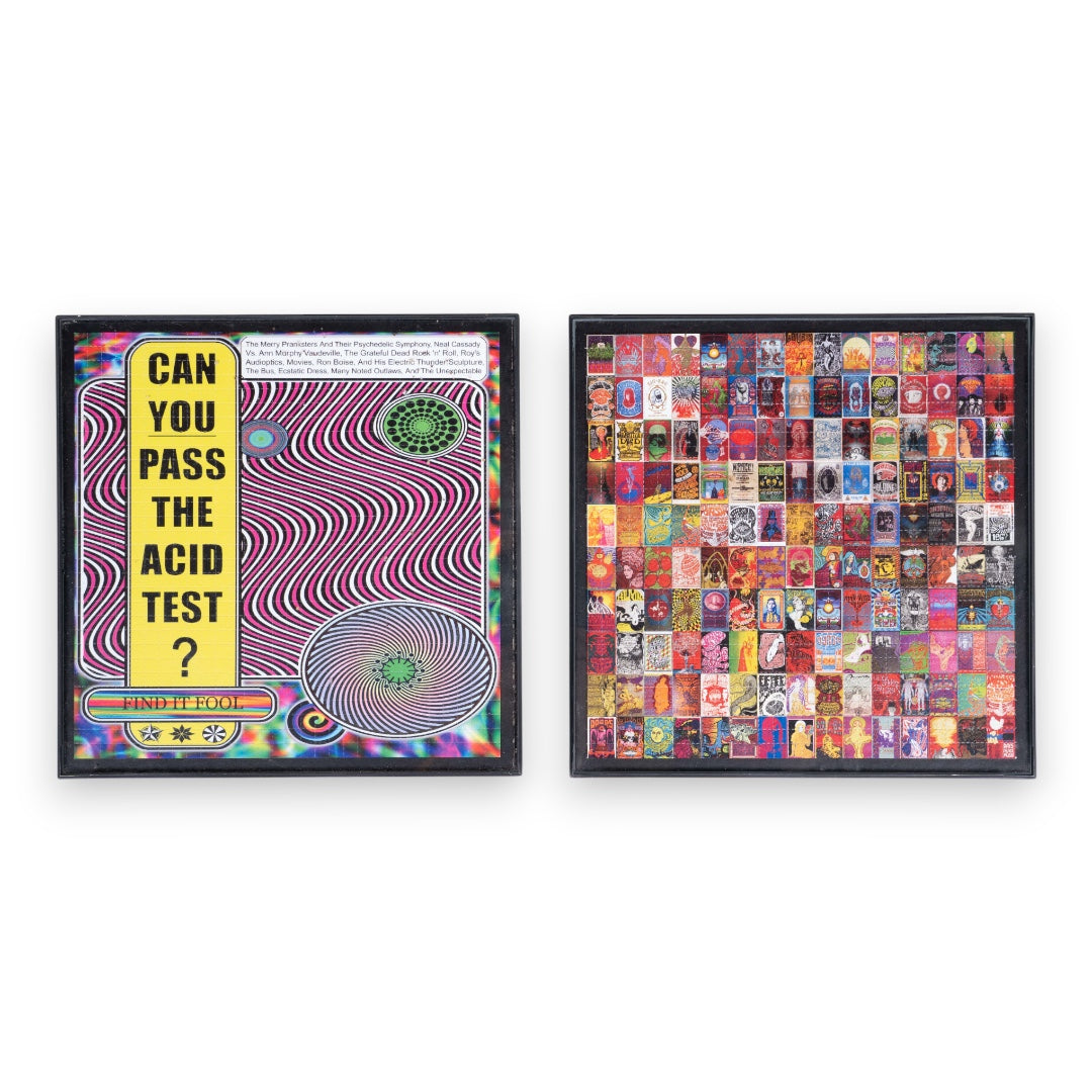 Framed LSD Blotter Tab Sheets from Ken Kesey's Family (Set of 5)