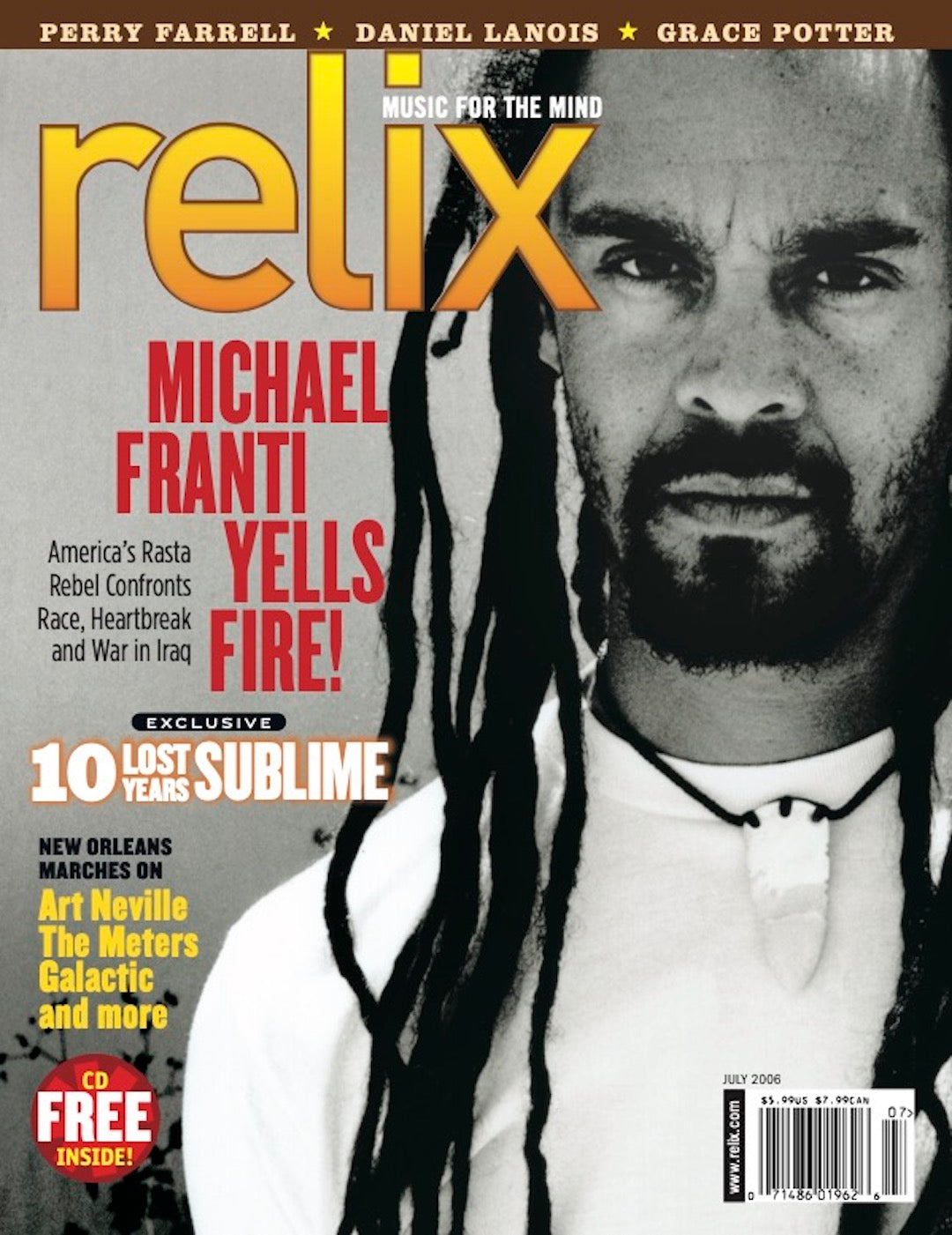 Michael Franti - July 2006 Relix Issue