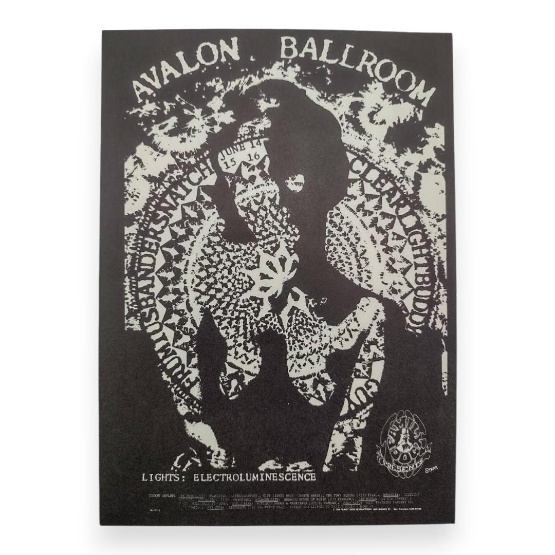 Frumious Bandersnatch, Clear Light, Buddy Guy – The Avalon Ballroom, San Francisco (Jun 14–16, 1968) by Larry Stark (Postcard)