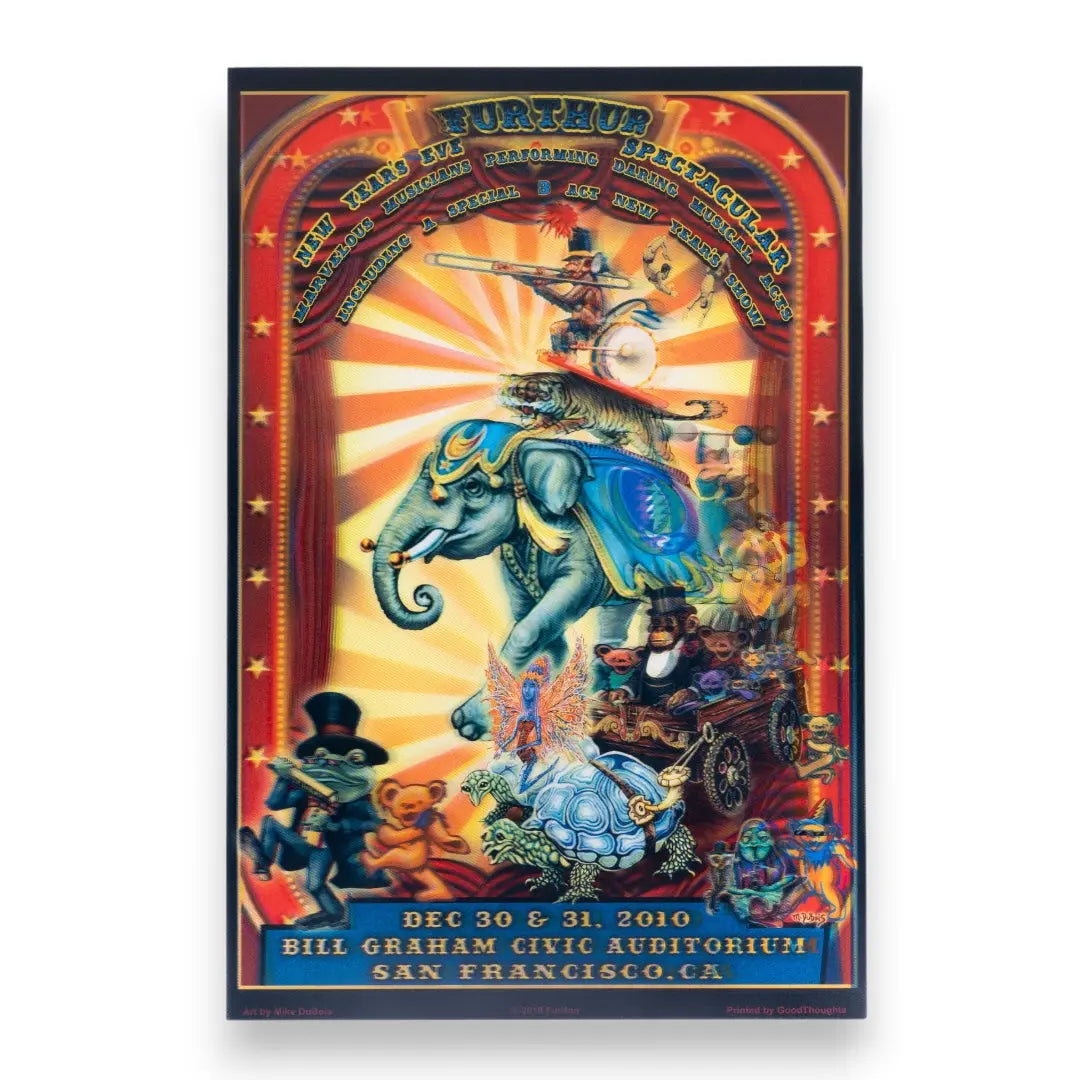 Furthur 2010 3D New Year's Eve Spectacular Concert Poster