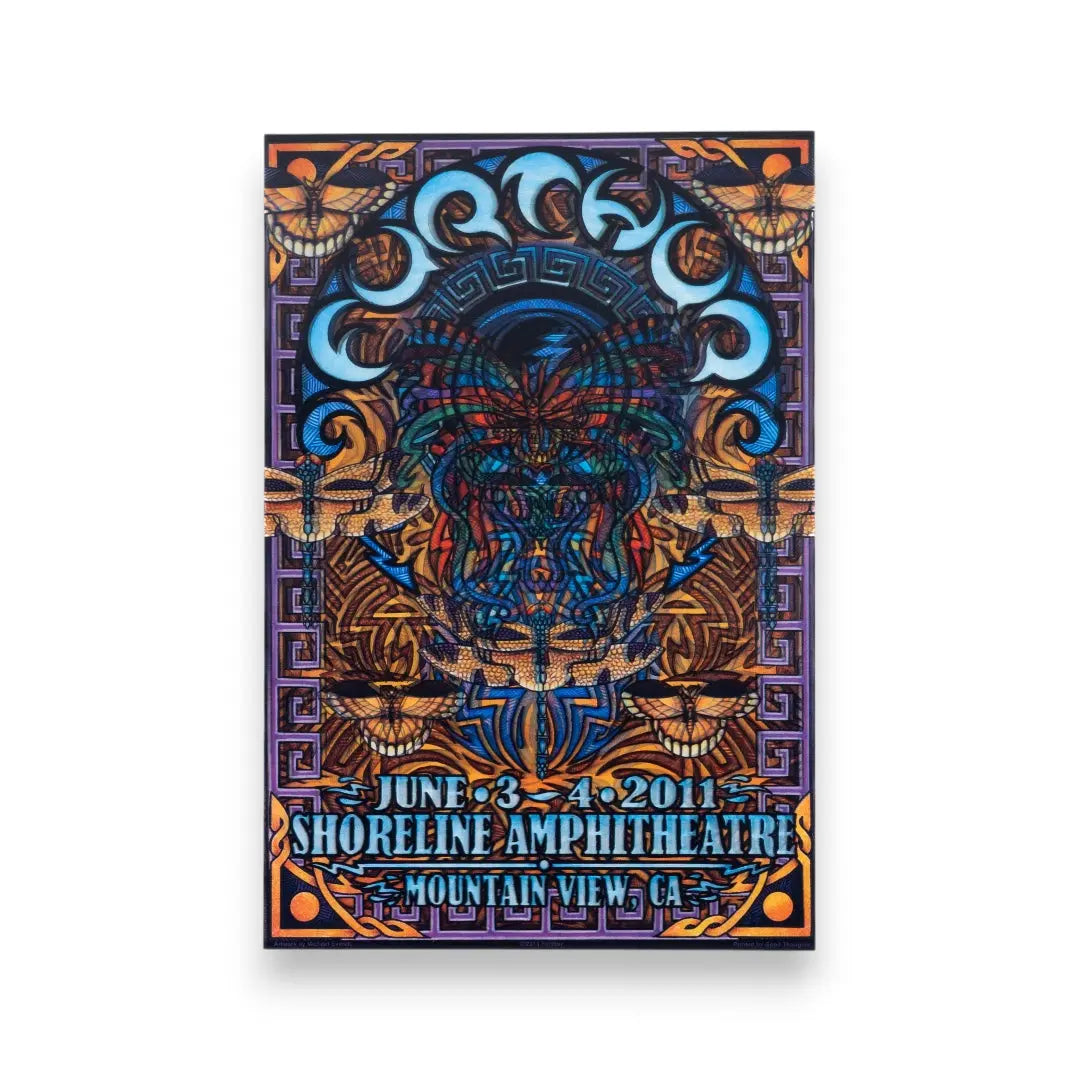 Furthur 2011 3D Shoreline Amphitheater Concert Poster