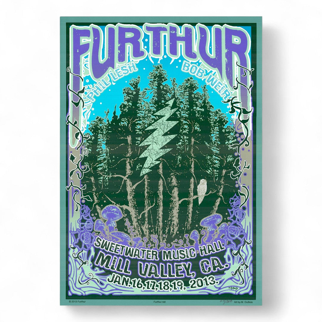 Furthur at Sweetwater Music Hall Poster by Mike Dubois (January 16-19, 2013)