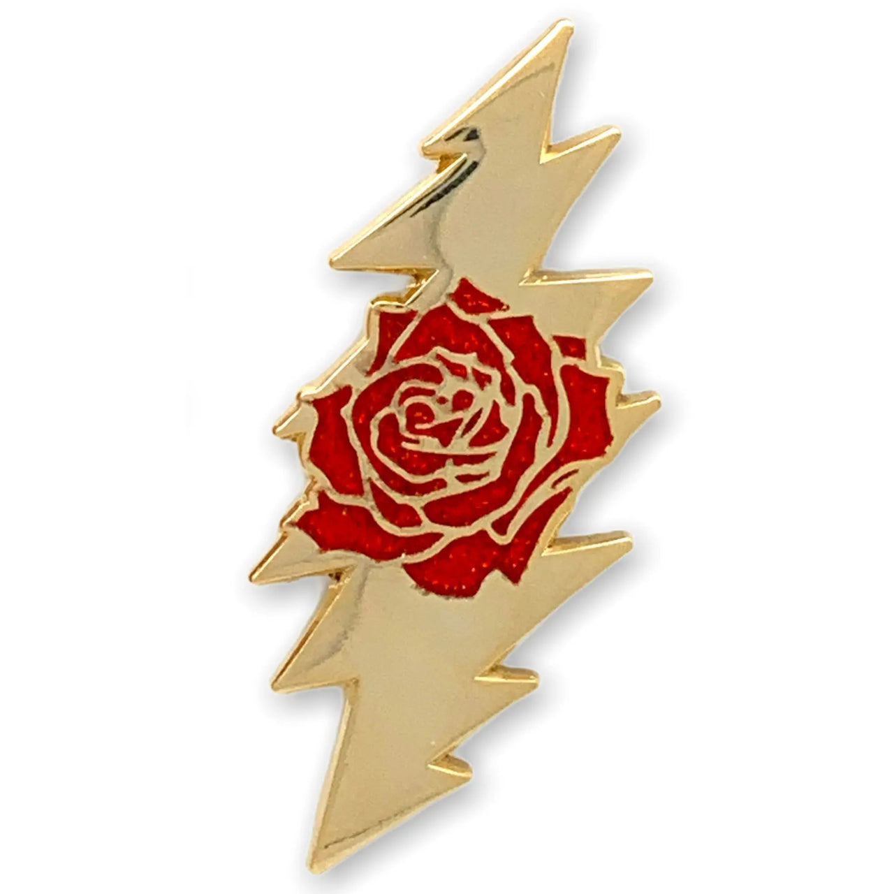 Grateful Dead Rose & Bolt Logo Pin | Gold Hiouchi Jewels / Rose & Bolt Grateful Dead Jewelry Pin {{Shop name}}