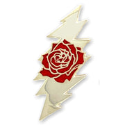 Grateful Dead Rose & Bolt Logo Pin | Silver Hiouchi Jewels / Rose & Bolt Grateful Dead Jewelry Pin {{Shop name}}