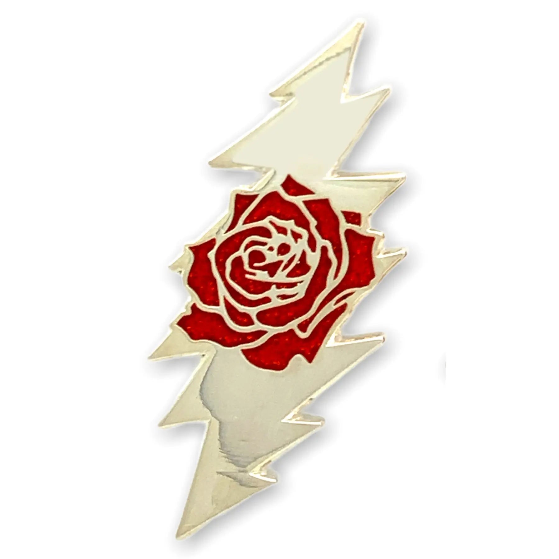 Grateful Dead Rose & Bolt Logo Pin | Silver Hiouchi Jewels / Rose & Bolt Grateful Dead Jewelry Pin {{Shop name}}