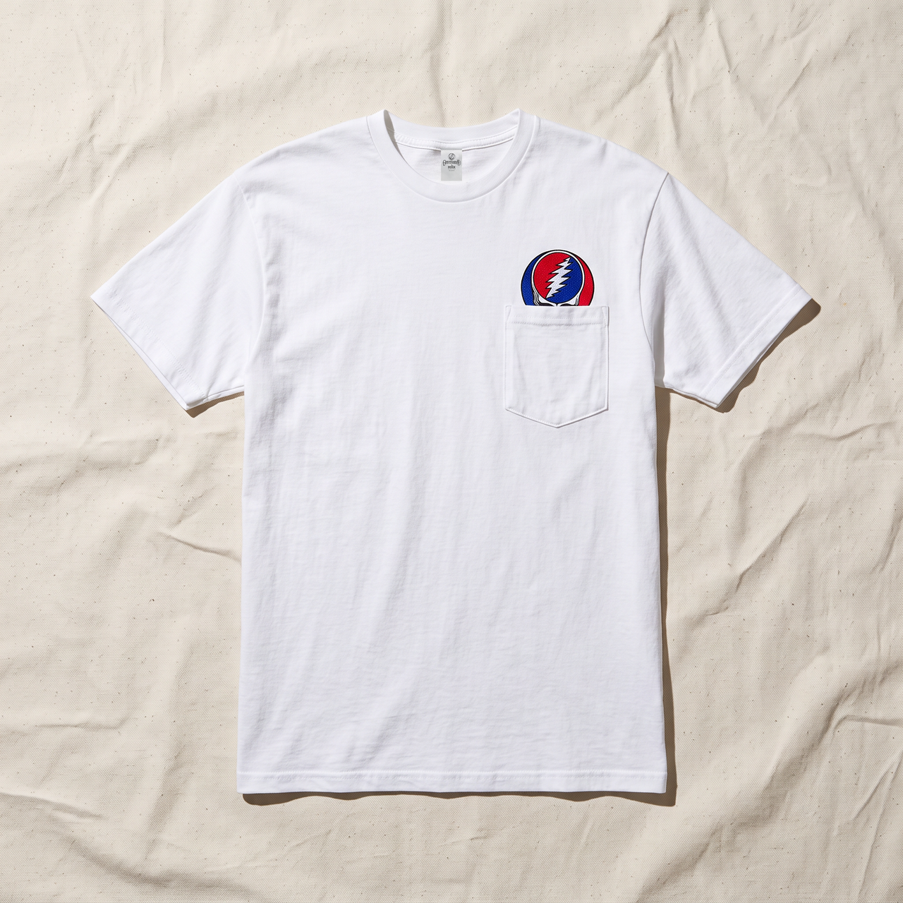 Grateful Dead Stealie Pocket Tee - White