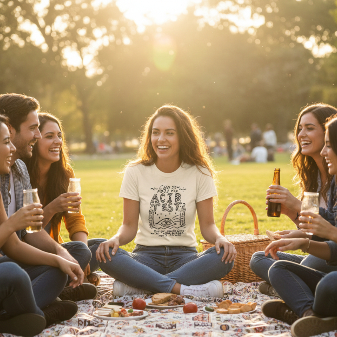 Can You Pass the Acid Test? Throwback Flyer T-Shirt