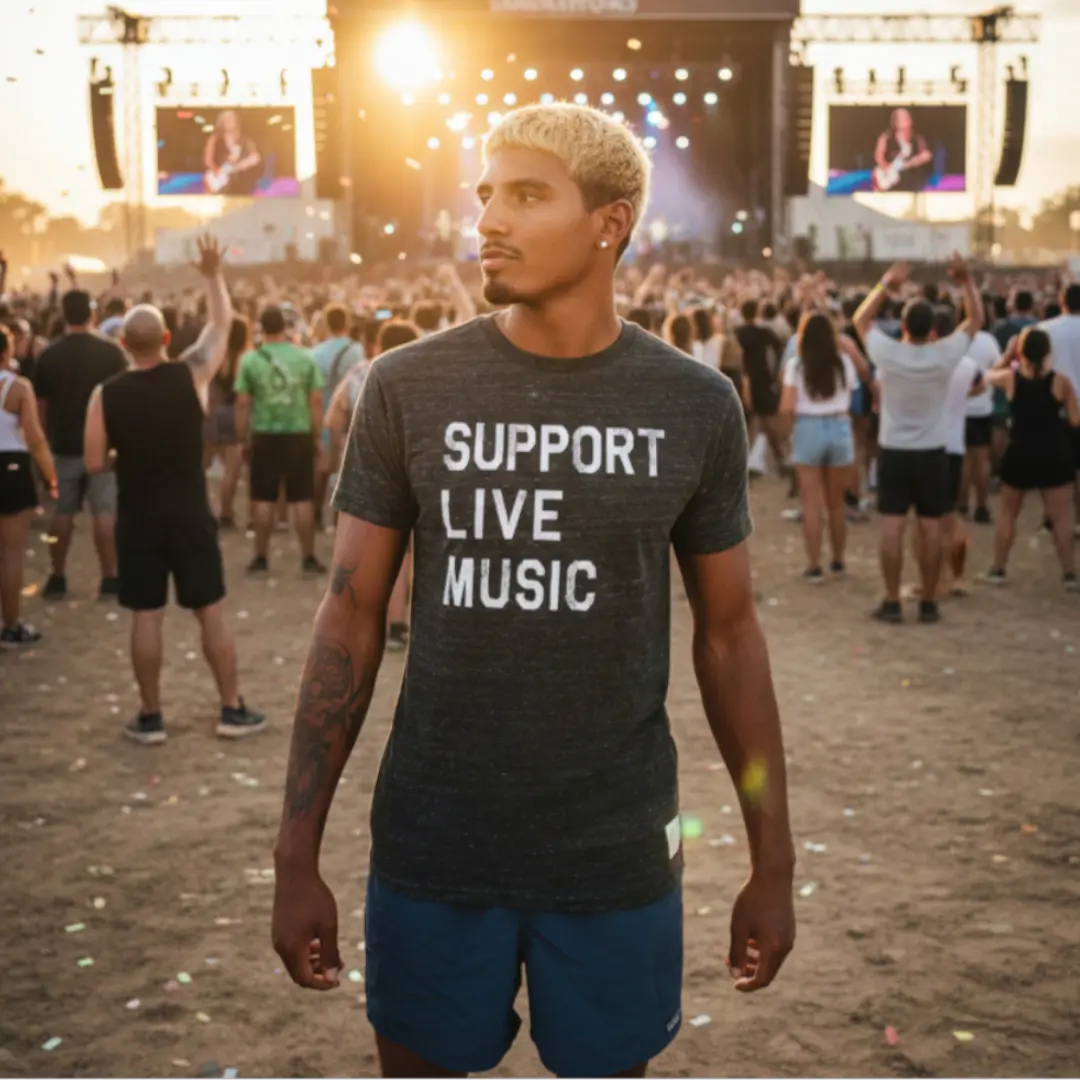 Rock Hall Support Live Music T-Shirt Rock Hall Shop Shirt {{Shop name}}