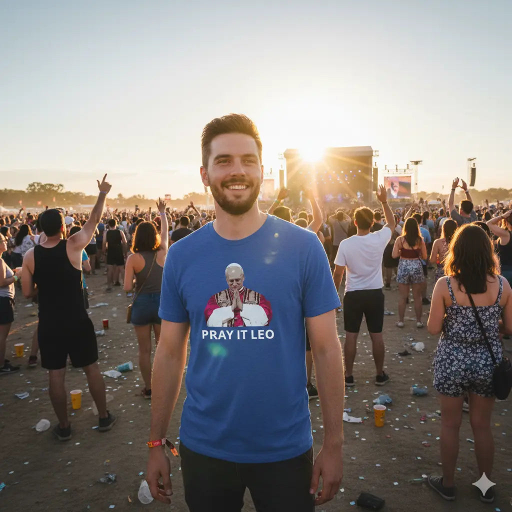 Pray It Leo T-Shirt relix.shop Shirt {{Shop name}}