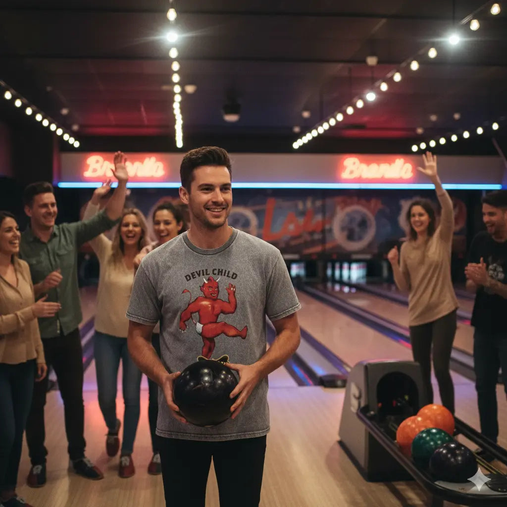 Brooklyn Bowl Las Vegas "Devil Child" T-Shirt Brooklyn Bowl Las Vegas Shirt {{Shop name}}