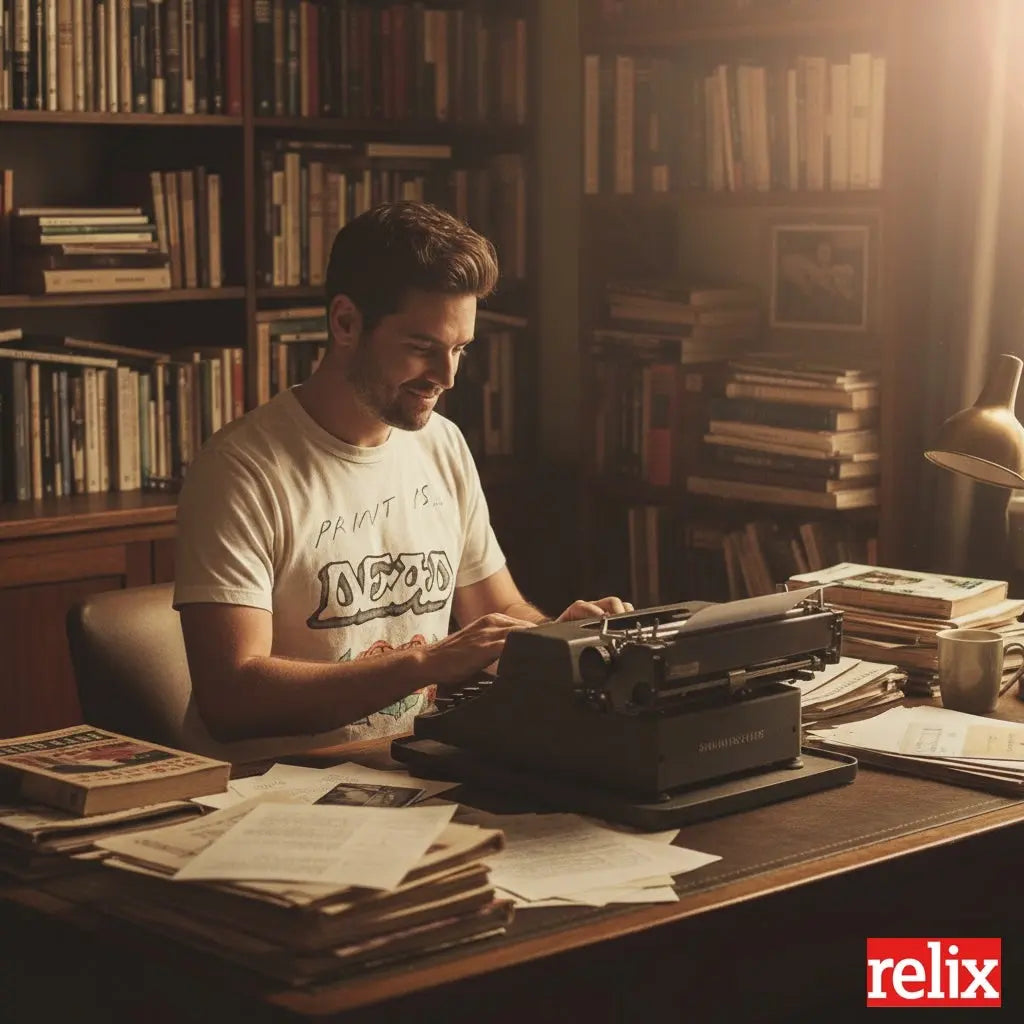 print is dead T-Shirt by imogene + willie relix.shop