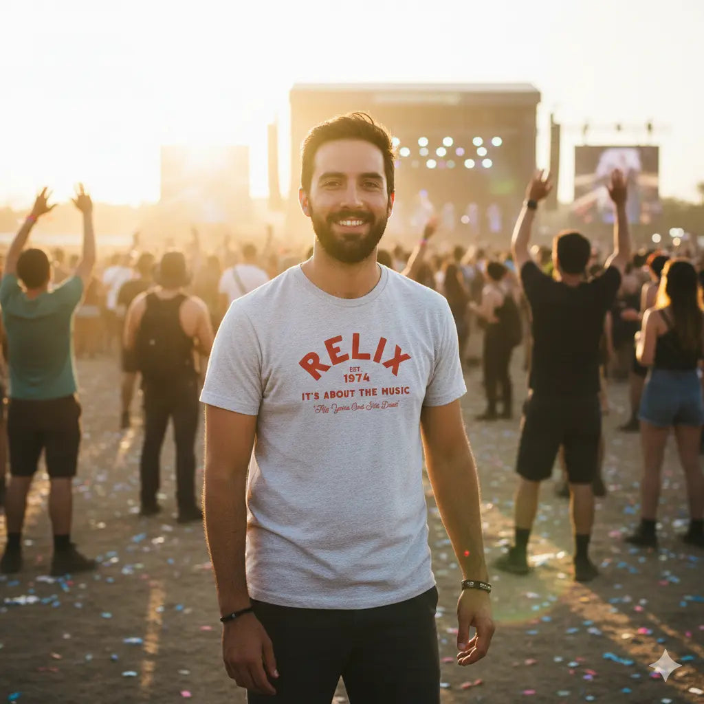 Relix "It's About The Music" T-Shirt relix.shop Shirt {{Shop name}}