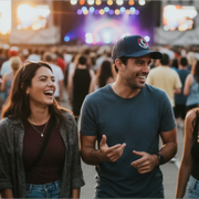 Phil Lesh & Friends - Navy Stealie Trucker Hat DGE Hat {{Shop name}}
