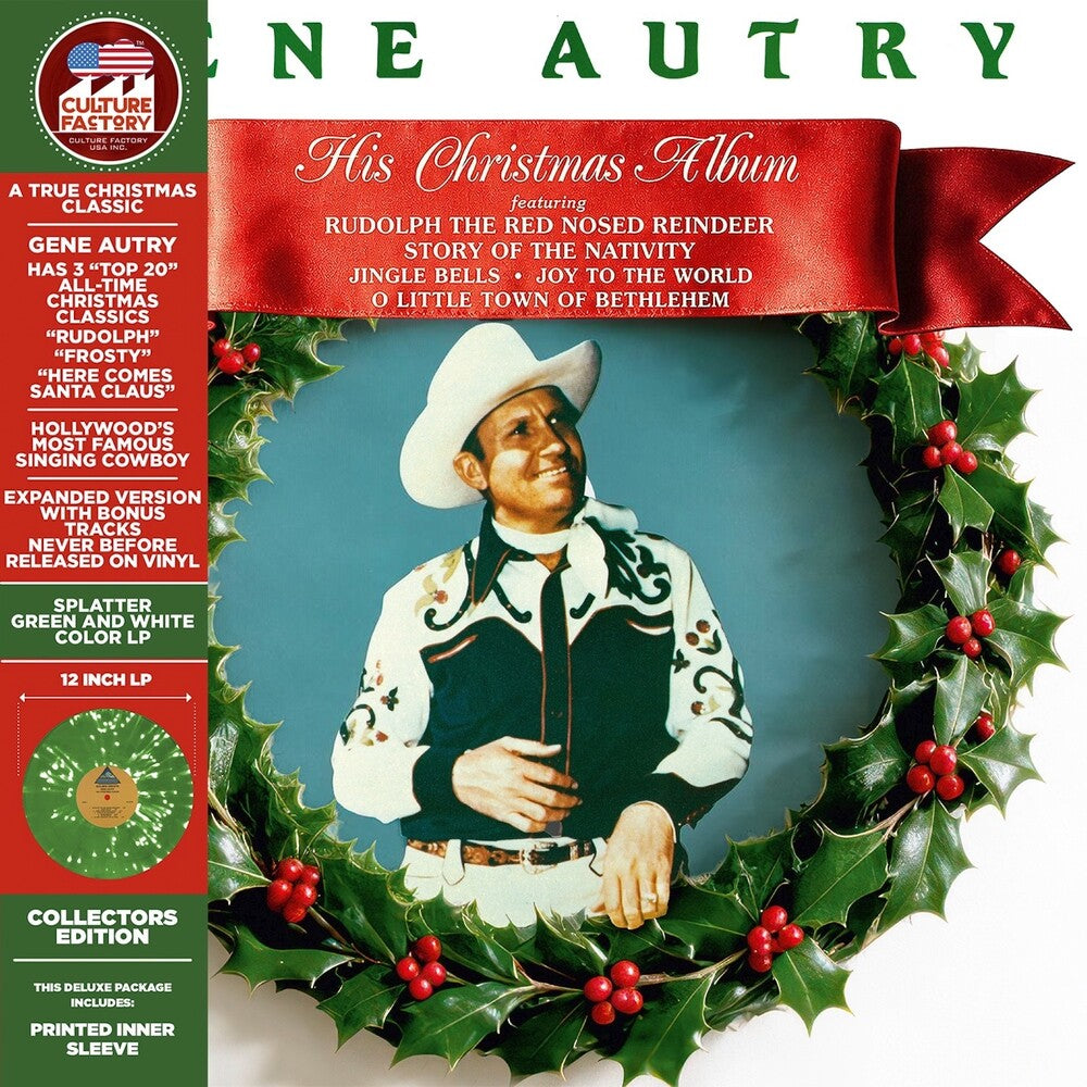 Gene Autry – His Christmas Album (Bonus Tracks, Colored, Deluxe LP Vinyl)