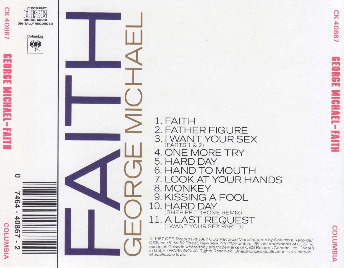 George Michael – Faith (CD)