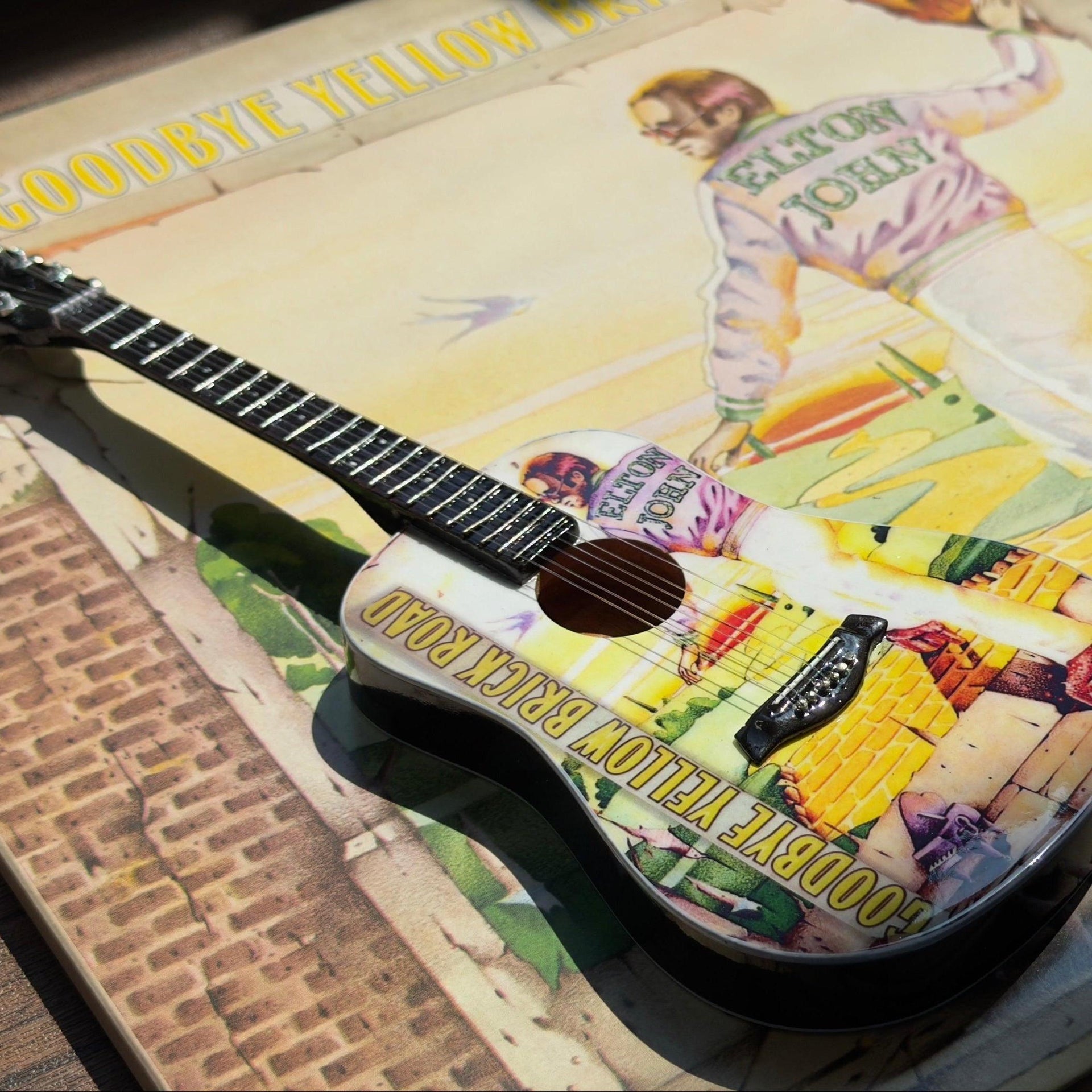 Goodbye Yellow Brick Road Mini Guitar
