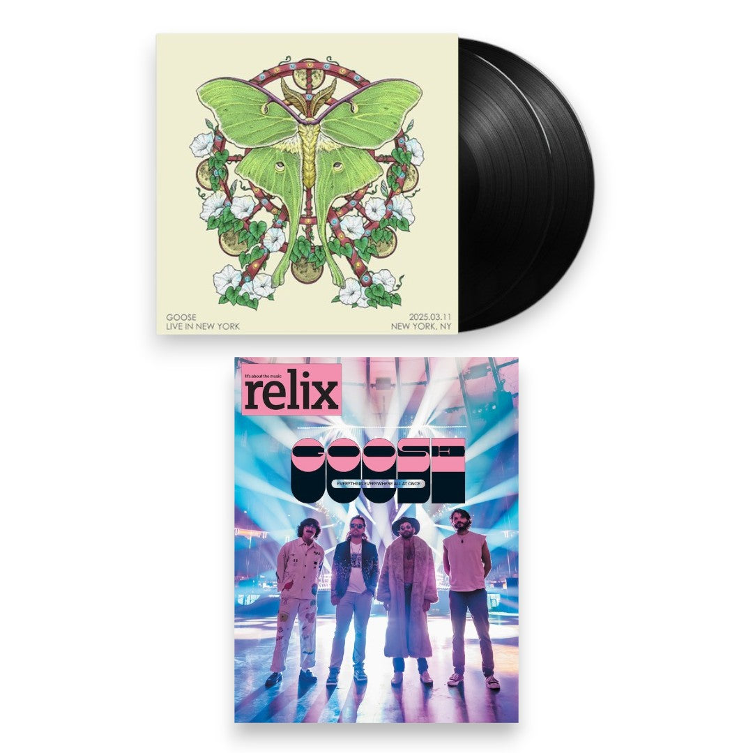 Goose Bundle: Live in New York 2-LP Vinyl + Relix July/Aug 2025 Issue