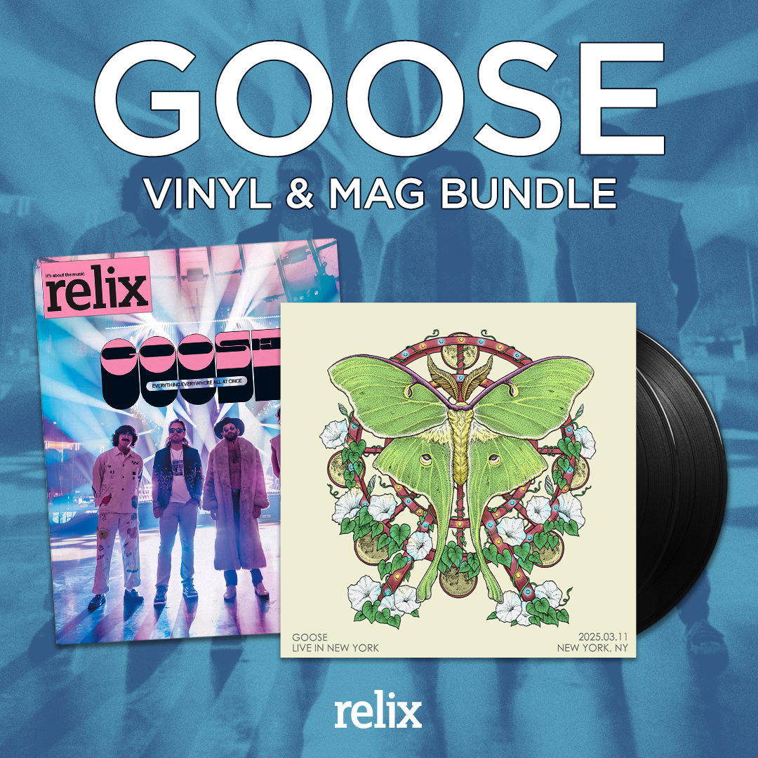 Goose Bundle: Live in New York 2-LP Vinyl + Relix July/Aug 2025 Issue