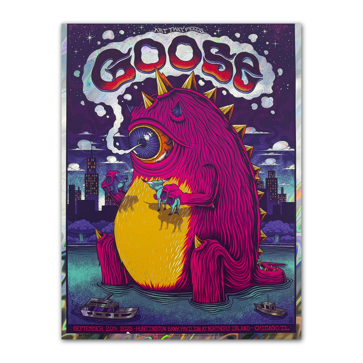 Goose - Chicago, IL 2025 Foil Poster by Mazza