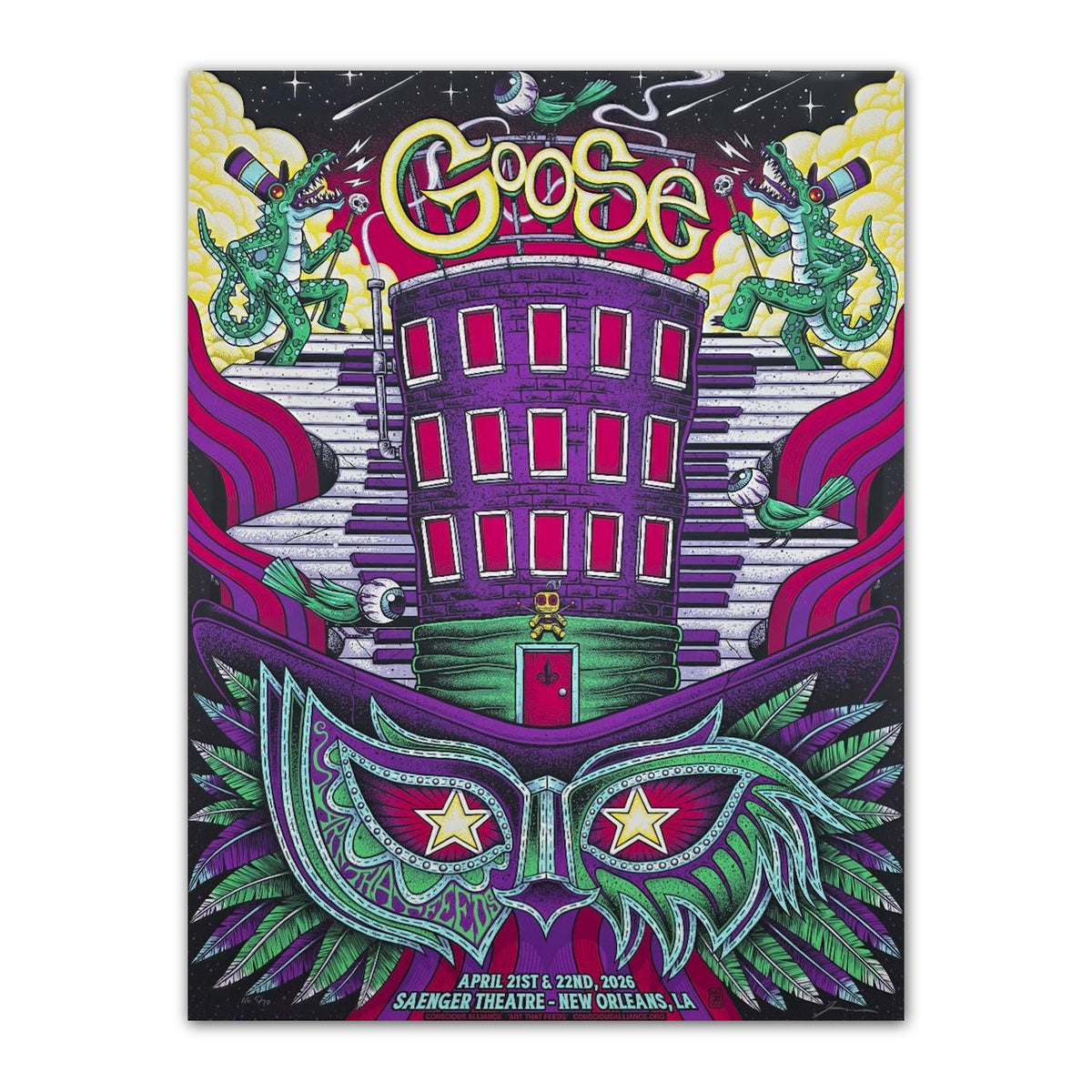 Goose - New Orleans, LA 2026 Poster by Mazza