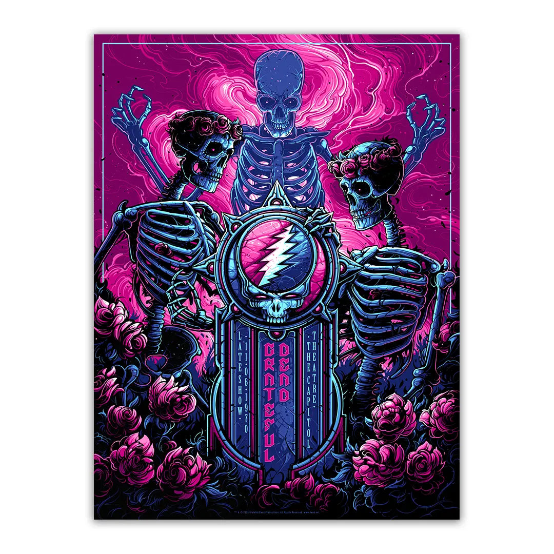 GREATFUL DEAD パンフレット Grateful Dead (11/6/1970) by Dan Mumford - 3 Poster Bundle