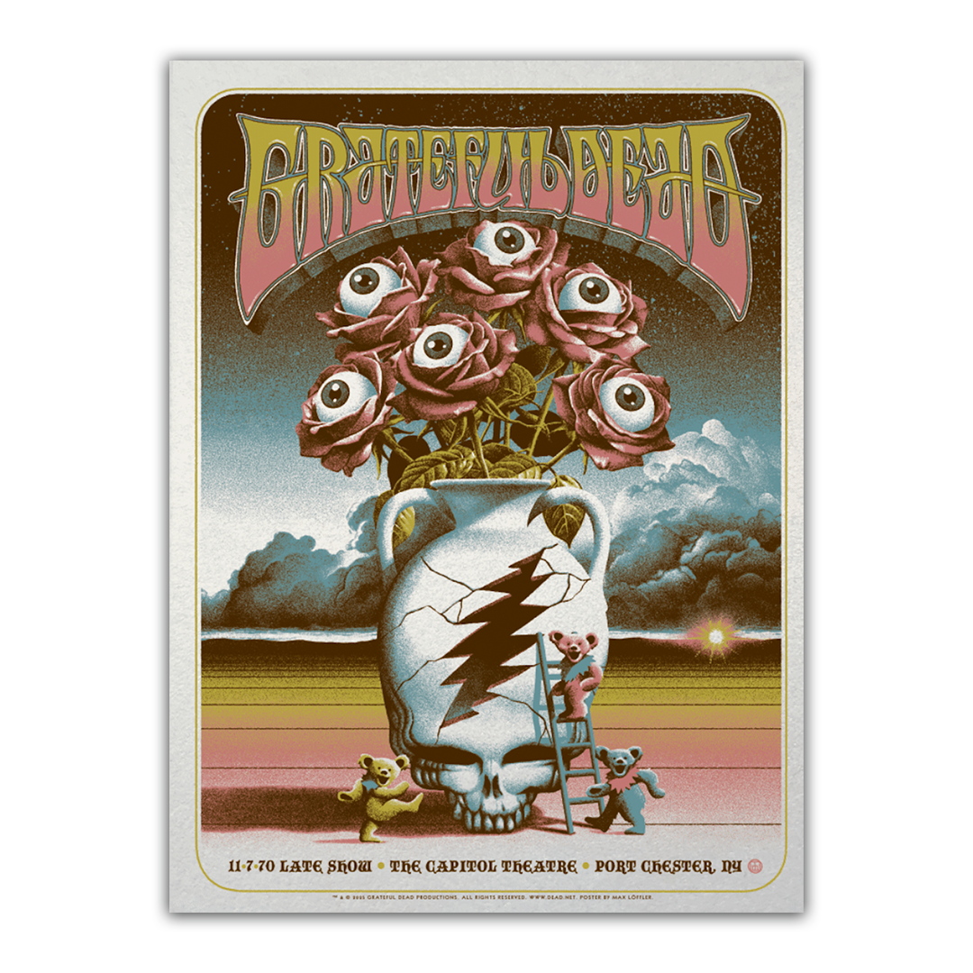 Grateful Dead (11/7/1970) Pearlescent Poster by Max Loeffler