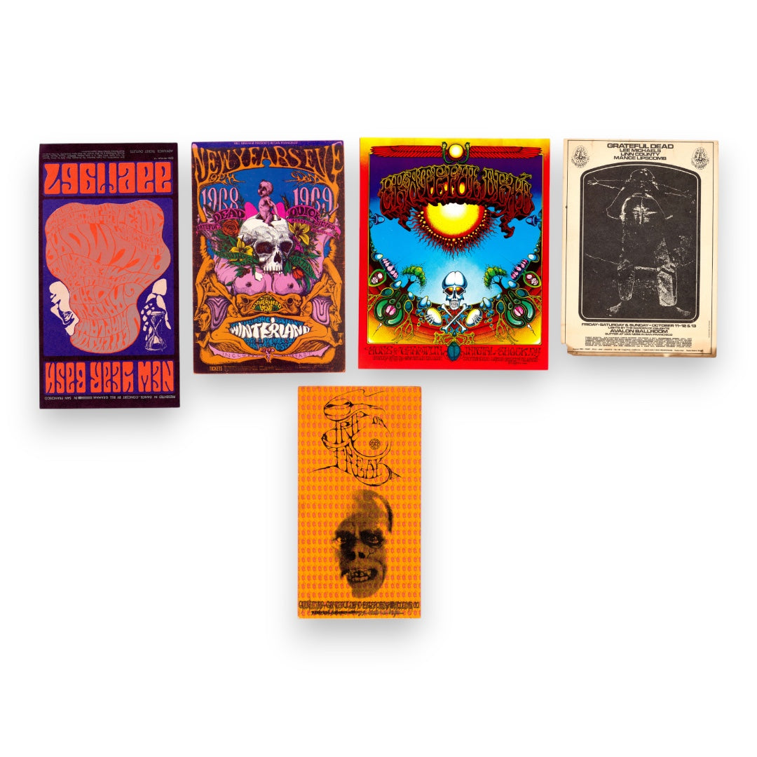 Grateful Dead 1966-1969 Original Handbills (Set of 5)