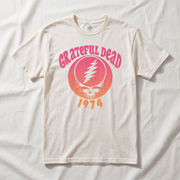 Grateful Dead 1974 Stealie Gradient Tee - Ivory