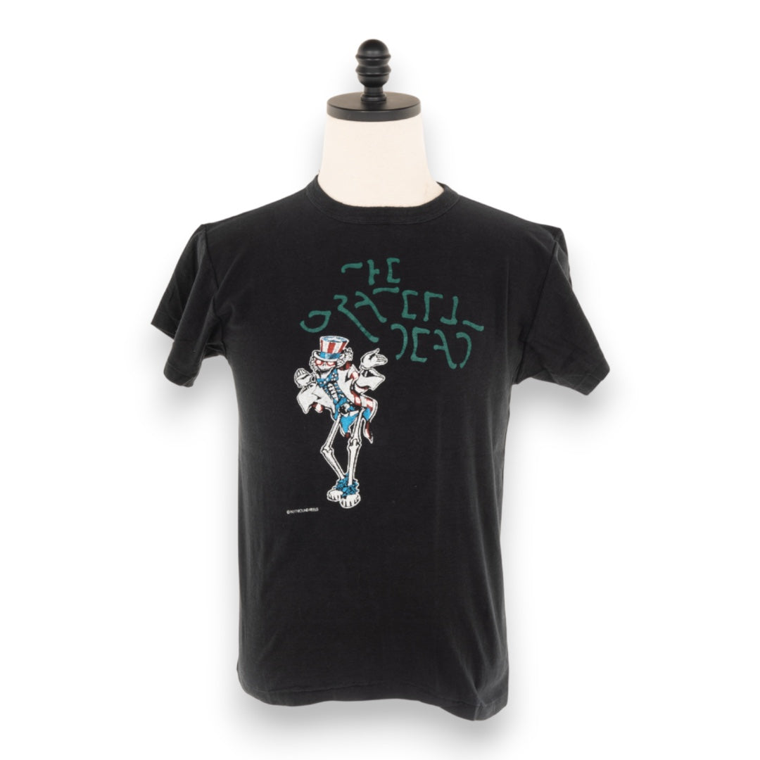 Grateful Dead 1977 Round Reels Movie Skeleton T-Shirt
