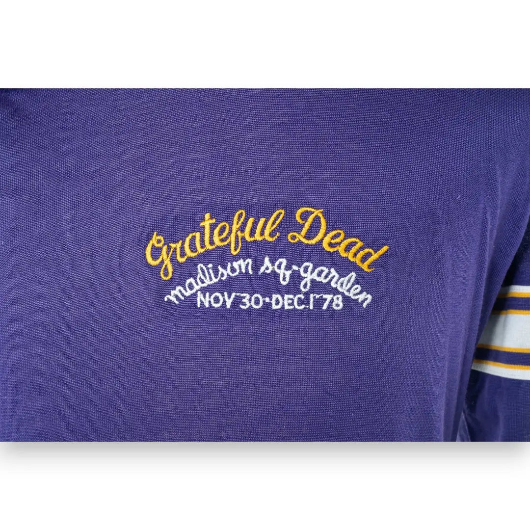 Grateful Dead 1978 Madison Square Garden Purple Jersey Long-Sleeve T-Shirt
