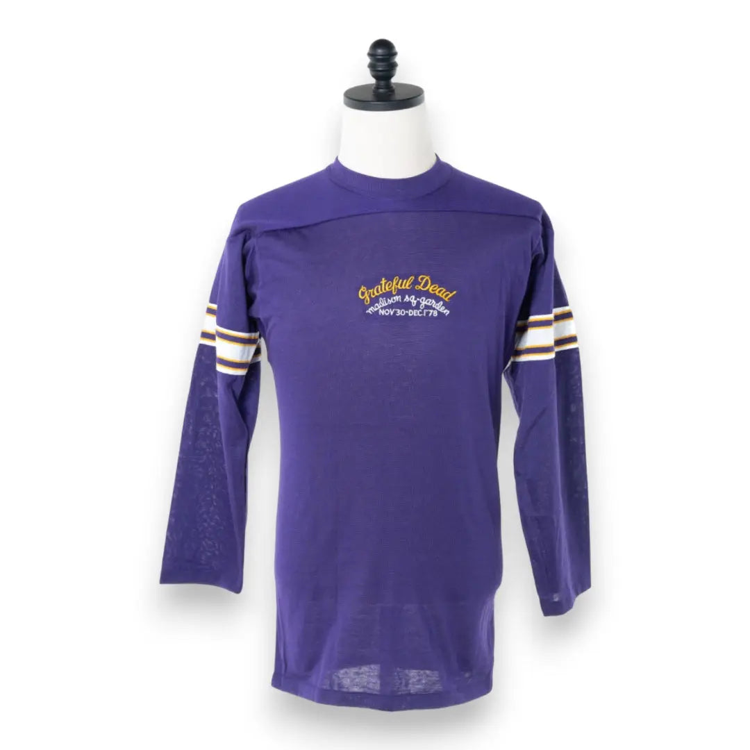 Grateful Dead 1978 Madison Square Garden Purple Jersey Long-Sleeve T-Shirt